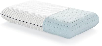 LUCID Gel Memory Foam Kissen 40x60 cm – atmungsaktiv – kühlende Wirkung – Bezug waschbar – Öko-Tex Kopfkissen, Weiß