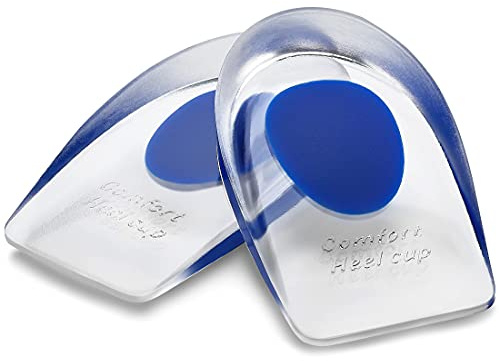 Cuscino in gel per tallone, coppe per tallone in gel di silicone, inserti per fascite plantare (BS0451G L, taglia 7-10)