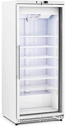 Royal Catering Congelador para Gastronomía RCLK-F590GB (Volumen: 580 L, Potencia: 492 W, Puerta de vidrio de doble pared, Temperatura entre -18 y -16 °C)