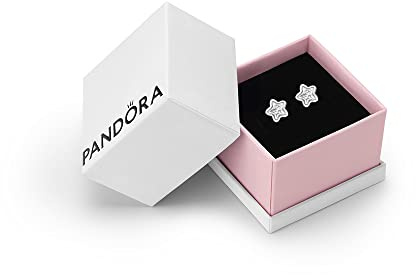 Pandora Moments Women's Sterling Silver Sparkling Star Stud Earrings, With Gift Box