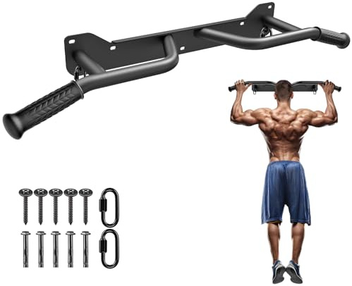 Kipika Heavy Duty Wall Mounted Doorway Pull Up Bar,Wandmontage, Wall Mounted Doorway Pull Up Bar,Multifunktions Klimmzugstange, Portable Fitness Tür Bar,für das Training zu Hause