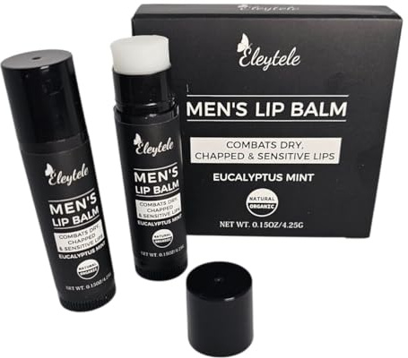 Bálsamo Labial Hombre Pack – Protector Hidratante Natural para Cuidado de Labios Secos – Set de Regalo Masculino