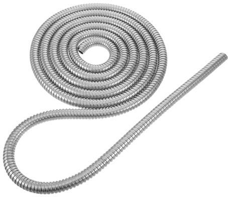 LIGIGWASH Flexible 16mm 304 Stainless Steel Cable Conduit 4m Wire Cover for Wall Cord Management, Flexible Cable Hider Sleeve to Conceal Electrical Wires and Power Cords Along Walls and