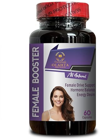 OLANTA TRADE SOLUTION Women’s Passion & Energy Support Capsules | Post Menopause Hormone Balance dupport for Women | Herbal Female Booster with Red Clover & Wild Yam – 1 Bottles 60 Capsules