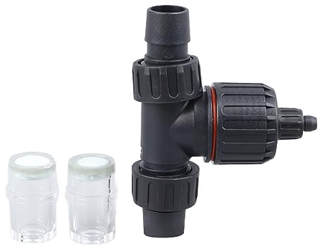 DGLDCSHUAI Difusor atomizador de CO2 para Acuario, Reactor atomizador de dióxido de Carbono para Acuario de 3 vías para tubería de Agua de 16 mm y 22 mm
