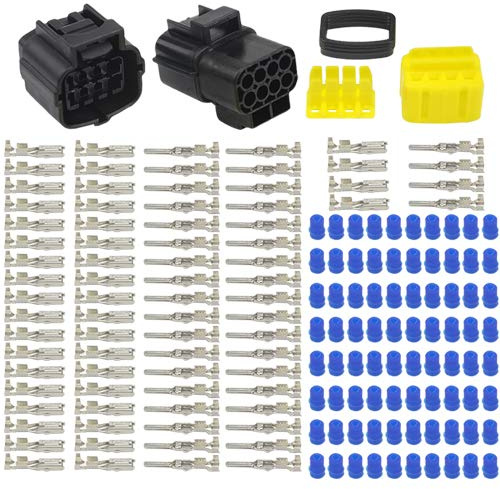 WMYCONGCONG 3 kit connettore elettrico impermeabile a 8 pin per auto (8 pin)