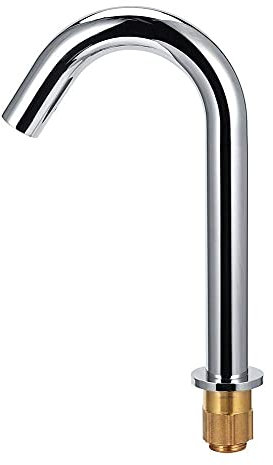 Capteur de robinet d'eau G1/2in, capteur d'induction infrarouge automatique robinet sans robinet d'eau chaude et froide robinet de salle de bain de cuisine pour la maison 23 cm