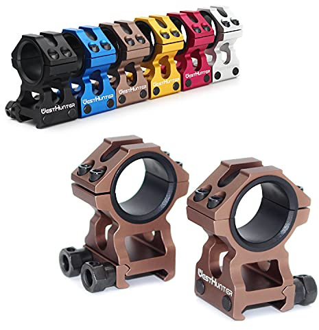 WestHunter Precision Picatinny 1 30 mm optiska ringar Brun