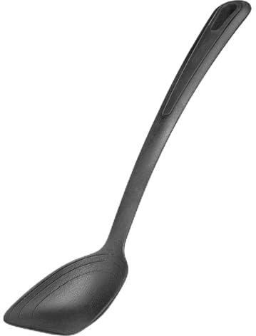 Westmark Pfannenlöffel, Hochhitzebeständig bis 270 °C/ 518 °F, Schaufelförmig, Innenliegende Skala: 15, 30 und 45 ml, Kunststoff, Gentle Plus, Schwarz, 28622275