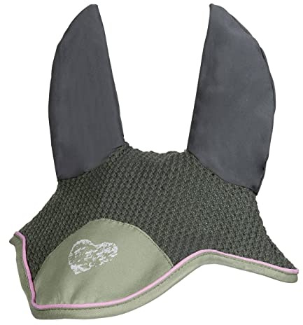 HKM Horse Spirit Fliegenhaube Graugrün Shetty