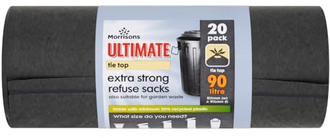 Morrisons 50l Tie Top Refuse Sack 20pk