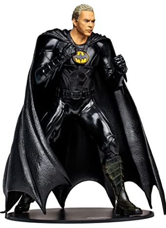 McFarlane TM15533 Mega-Actionfigur, DC Film The Flash, Batman, ohne Maske, Michale Keaton, Mehrfarbig