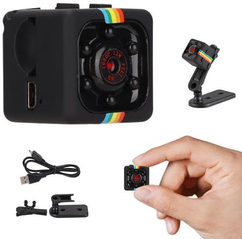 Mini Security Camera, 1280P 30fps HD 140° Wide Angle Shooting Wireless Portable Small Video Camera with Night Vision Motion Detection, Loop Cycle Recording Tiny Pet Camera, for Indoor Outdoor