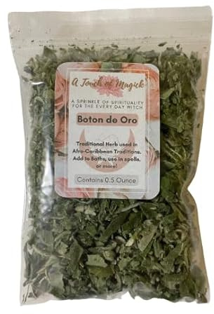 Boton de Oro Dried Herb | Herb Used for Love & Attraction Spells | Contains 0.5 Ounces