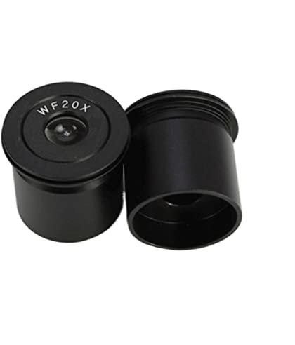 Mikroskop 2 STÜCKE WF5X 10X 15X 20X Stereomikroskop Okular Montagegröße 30,5 mm Spezielles Weitwinkelokular(WF20X-10mm)