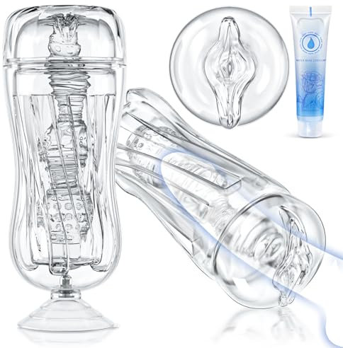 Male Masturbator Cup Sex Toys - Mastuaber Adult Toy for Men, Mens Stroker Thrusting Blowjob Pocket Pussy Toys4couples, Realistic Toys4mens UK Hands Free Vagina Machine, Gay Penis Trainer Masterbator