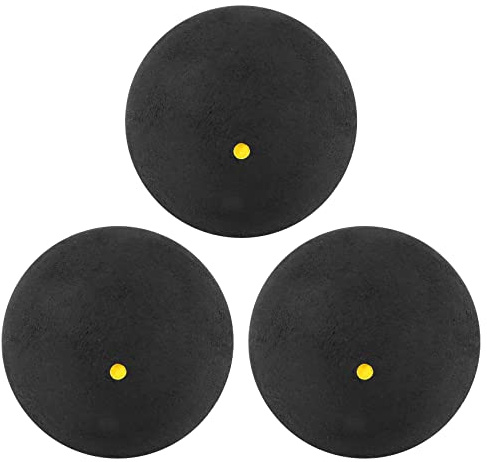 Kopinma 3Pcs Squash Balls One-Yellow-Dot Low Speed Sports Professional Player Competition Squash