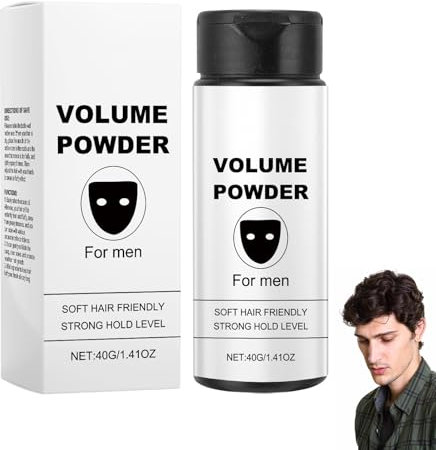 Texturpuder für Männer, Based Texture Powder, 40g Haarstyling-Pulver Mit Textur, Volumen Puder Haare mit Mattem Effekt, Haarpuder für Männer