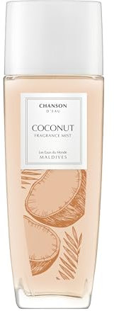 Chanson d'Eau Les Eaux du Monde Coconut Profumo Spray Corpo e Capelli Donna, Profumo ambrato legnoso, 75 ml