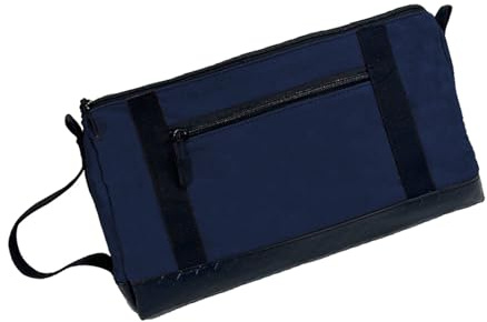 LLHCF Sac utilitaire imperméable avec fond renforcé et compartiment spacieux pour artistes, randonneurs, dynamiques, sac à outils permanent en toile, bleu marine