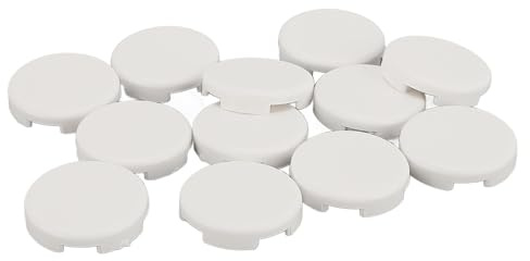aqxreight 18 Pezzi di Ricambio per Joystick, Coperture Meccaniche da Gioco con Diametro di 25,3 Mm, Bianco Satinato e Tastiere Varie, casuali. Cappucci di Ricambio per Joystick.Coperchi di per (#12)