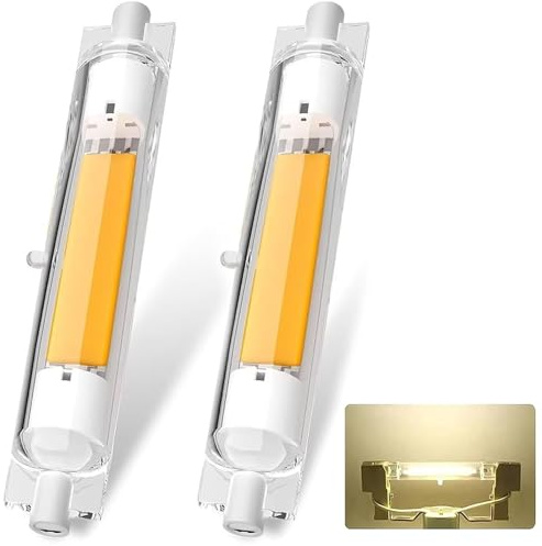 ACAATVE R7S Led 118mm Dimmbar 30W Lampen | 118mm R7S Led Ersatz Für 300W Halogenstab, Naturweiß 4000K 3000 LM, 360°Abstrahlwinkel, Kein Flackern für Deckenfluter Stehlampe Wandleuchte, 2er Pack