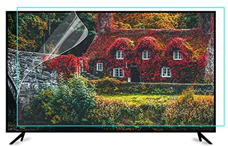Anti Blue Light Screen Protector Anti Glare Film TV Screen Monitor Filter Guard Against Radiation Relieve Eye Strain and Help You Sleep Better for for 32-75in LCD, LED Ect/Clear / 43 Inches 942x529