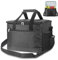 Beautyshow Kühltasche, 30L Groß Picknicktasche, Lunchtasche, Isoliertasche Faltbar, auslaufsicher & wasserdicht Thermotasche für Lebensmitteltransport, Schwarz