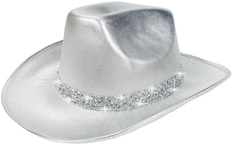 Chapeau de cowboy en feutre – Costume de costumade en feutre bling-bling, chapeau de costume sur le thème occidental pour femmes et hommes, chapeau de costume pour spectacle, scène, jeu de rôle