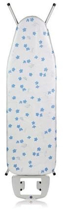 DURA HOME Teflon Lux Ironing Board Cover 140 × 55 cm – High Heat Resistance, 100 % Cotton Top, Foam Padding, Teflon Coating, with Draw‑Cord Fit for 132 × 47 cm Boards (LUX_3164)