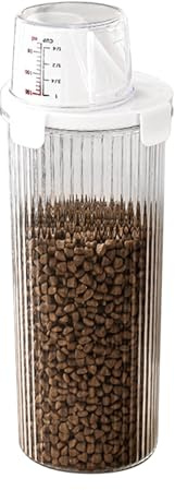 Quorvex Contenedor de comida para perros, recipientes grandes para almacenamiento de alimentos, dispensador hermético de gran capacidad, suministros para mascotas, accesorios de cocina para animales