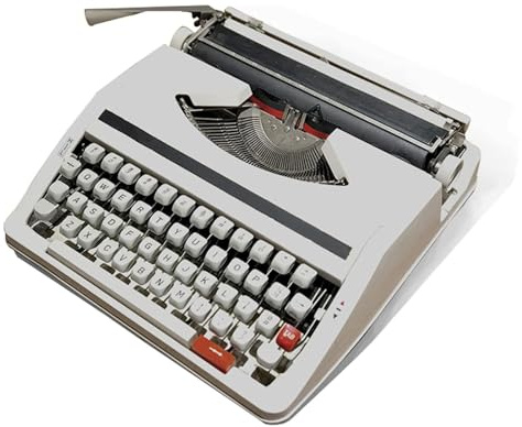 MObyat Electric Typewriter, Vintage Typewriter with Full Metal Body and Proofreading Function, Ideal Literary Gift for Creative Writing, Notes and Letters
