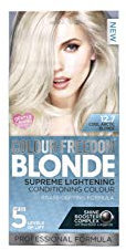 Knight & Wilson Colour-Freedom Blonde Lightening Colour 12.7 Cool Arctic Blonde, Supreme Lightening Conditioning Toner Hair Dye, Up to 5 Shades Lighter, Neutralises Yellow & Brassy Tones