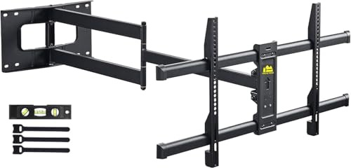 FORGING Mount TV Wandhalterung Schwenkbare Neigbare TV Halterung für 42-86 Zoll Flach/Curved Fernseher bis zu 50kg, TV Wandhalterung Extra Langer Arm mit 109cm Gelenkarm, Max VESA 800x400mm