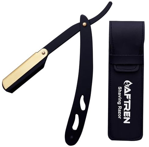 AFTREN rasiermesser für den friseur klassisches rasiermesser aus edelstahl rasiermesser schnurrbart und bart tägliche schönheitswerkzeuge für männerr (Mehrfarbig)