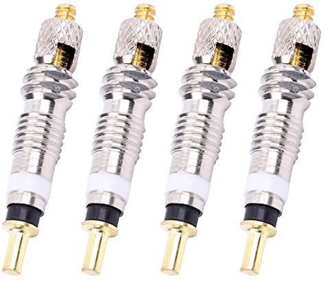 4pcs Presta Valve Cores,Replacement Bicycle Presta Valve Cores,Brass Valve Core Bike Kit Valve universal Valve Cores for Road Bike, Mountain Bicycles Presta Valve Core Replacement