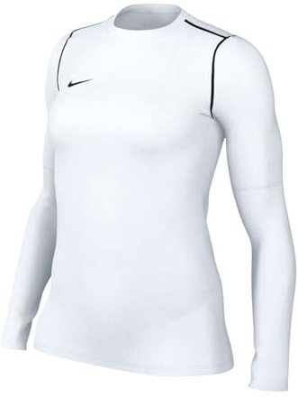 Nike FJ3006-100 W NK DF PARK20 Crew TOP R Sweatshirt Women's White/Black/Black Size S