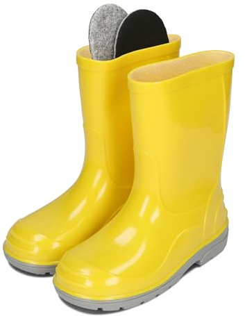 BeKiddy Botas de Goma Niños Niñas Botas de Lluvia Impermeables 20-35 EU