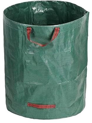 Sac poubelle de jardin robuste - Sac de jardin réutilisable avec poignée, parfait pour ramasser les ordures de jardin, les déchets de plantes, l'herbe et les feuilles (vert, 50 l)
