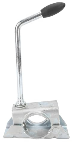 Trailer Accessories Cast Clamp, Galvanized Iron Trailer Wheel Prop Stands Jack Split Cast Clamp for 48Mm Pipe Diameter, Jack Wheel Split Clamp Metal Support Mount