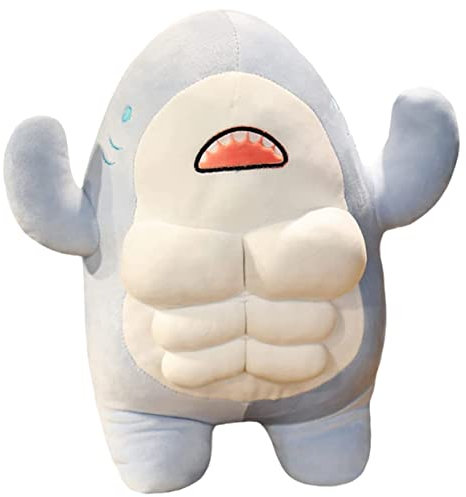 EPIGEIST Entzückende Gefüllte Hai Kawaii Hai Puppe 40cm Schlafenszeit Kissen Spielzeug