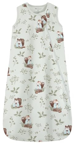 Mosebears Gigoteuse d'été 0.5 TOG - Coton Ultra-Doux pour Bébé(Animal,L(12-18 mois))