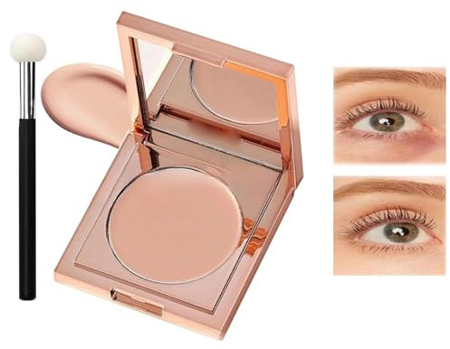 Under Eye Colour Corrector,Long Lasting,Hydrating Colour Corrector Dark Circles,Light skin Under Eye Brightener,Eye Brightener with Brush,Undereye Corrector Concealer for Women (Light)