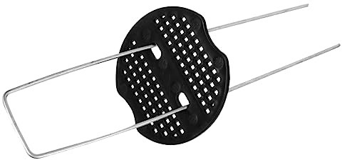 HIAKDOFT 50 Piezas Clavos para Jardín Fijadores de Césped con Arandelas Amortiguadoras Inoxidable Resistente para Anclaje Seguro Exteriores y para Césped Artificial y Plantas