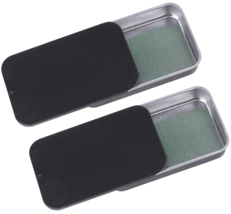 BESPORTBLE 2pcs Small Iron Bird Snack Box with Sliding Push-pull Lid Bird Food Case for Outdoor Feeding and Training