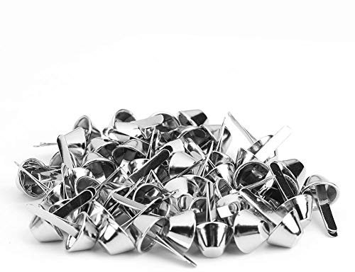 50 remaches de espárrago clavos, remaches para cuero, bolso de mano, remaches de perno prisionero para decoración y reparación de artesanía de cuero (10 mm-)