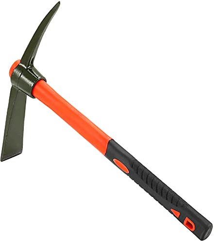 KWANLAAM Binette Mattock de 38,1 cm avec poignée en Fibre de Verre, pioche de Jardin pour desserrer et cultiver des potagers ou des parterres de Fleurs
