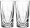 LEONARDO HOME Il Mondo Cape Cod Gläser 2er Set - Longdrinkglas mit Facetten-Optik, hochwertig verarbeitet - Inhalt 530 ml - Spülmaschinengeeignet - 2 Cocktailgläser transparent, 077484