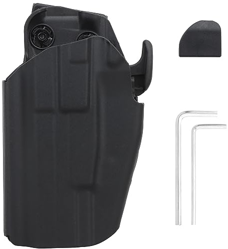 ACEXIER Fondina Tattica per Pistola Sinistra Destra per G1ock 17 20 21 22 31/H&K VP40 45/S&W M&P 22 45 9mm/SIGP225/Taurus PT24 PT809 PT840 (Left-Black)