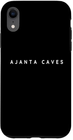 Carcasa para iPhone XR Recuerdos de las cuevas de Ajanta/Turistas de las cuevas de Ajanta/Fuente moderna